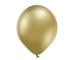 Balon latex Chrome 30 cm (12″) Glossy Gold
